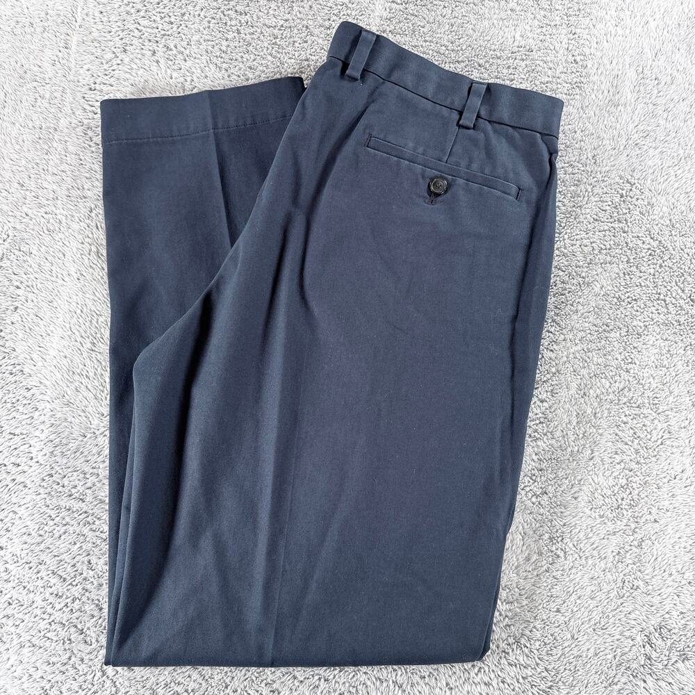 Brooks Brothers Blue Stretch Waistband Chino Slacks Sz 38x30